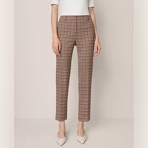 Ann Taylor “The Eva” Plaid Everyday Ankle Pant – Size 6T  NWT